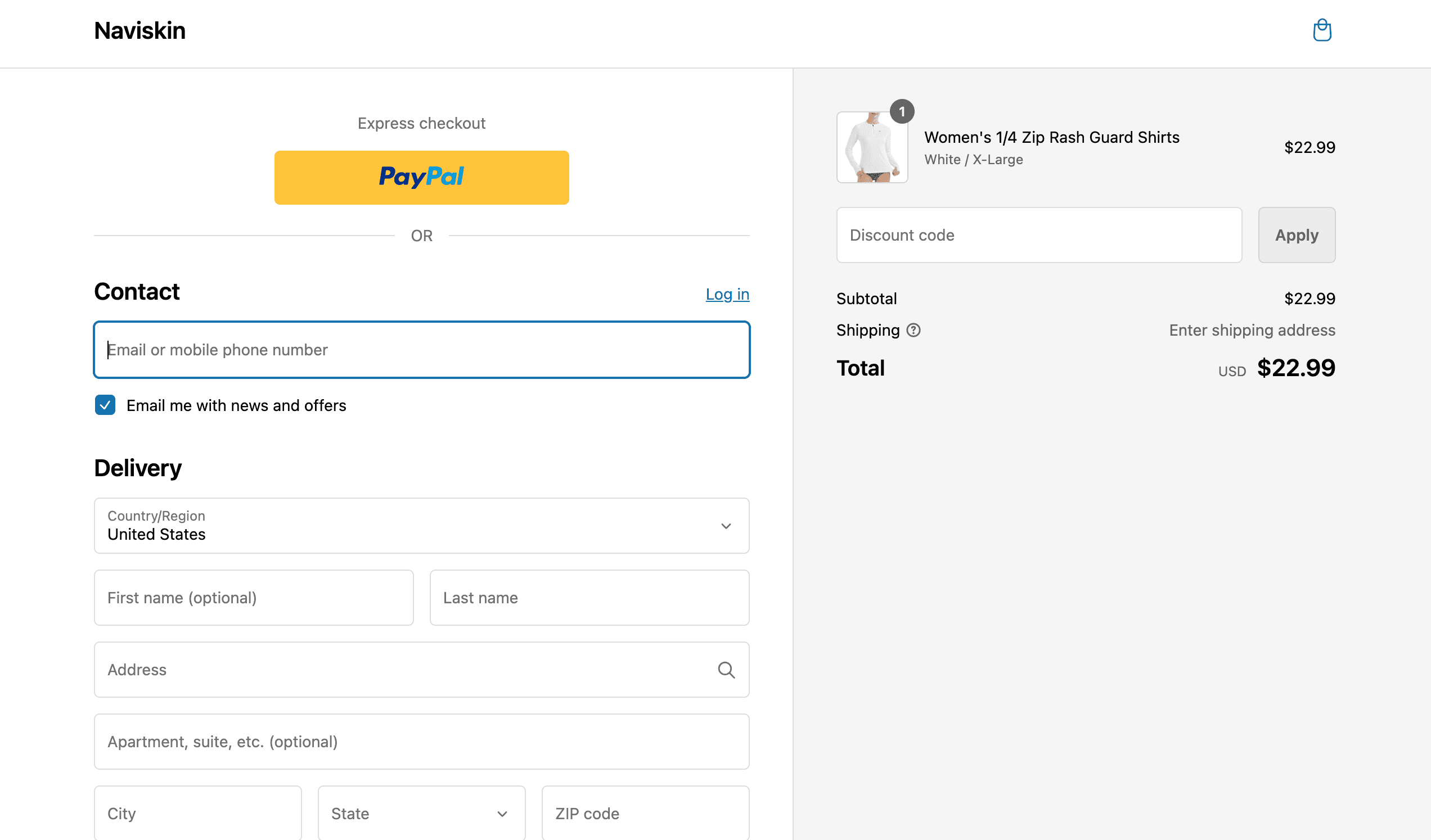How to apply Naviskin coupon code